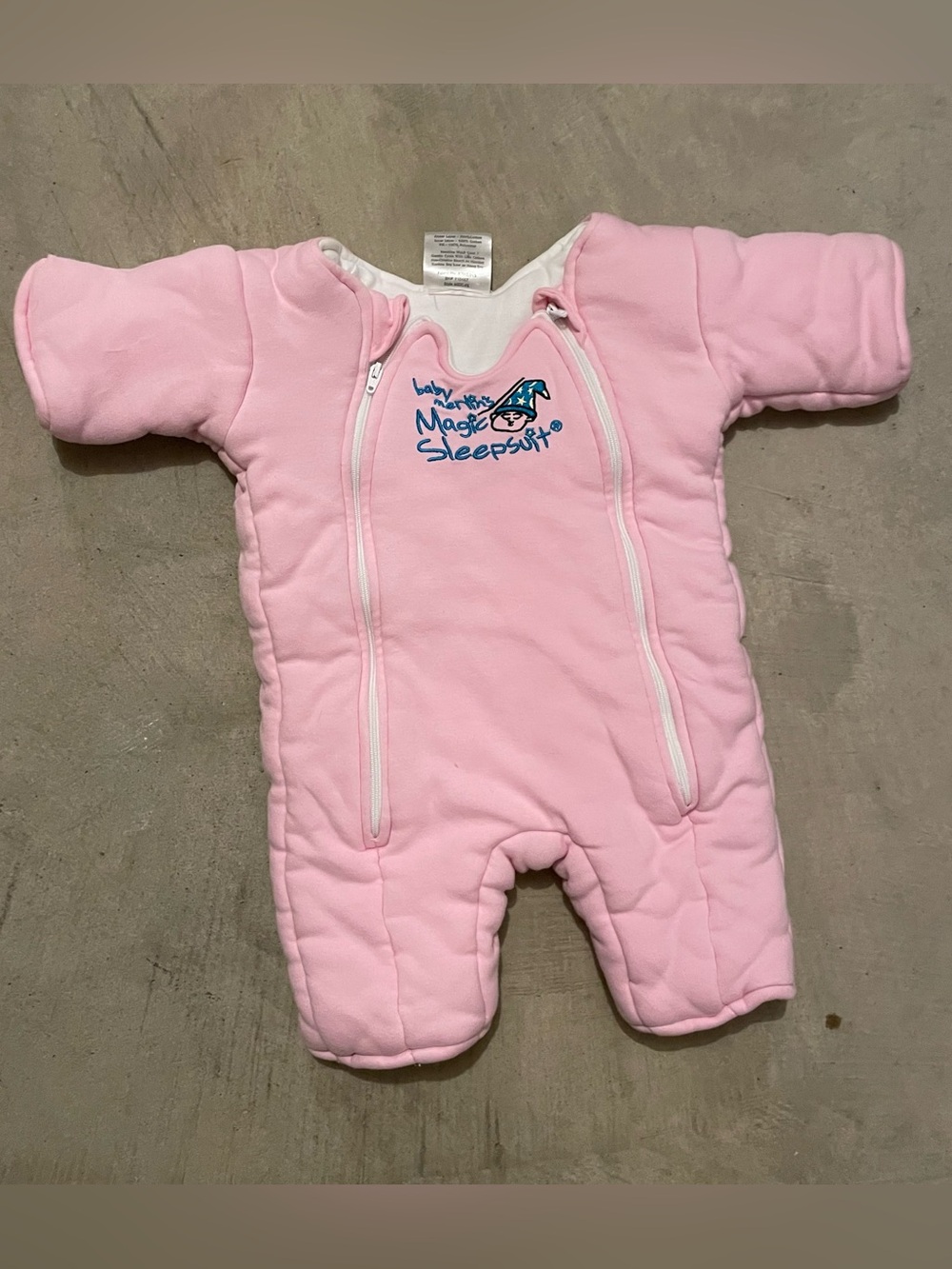 Baby Merlin's Magic Sleepsuit Pink Size small 3-6 Months Cotton Suit